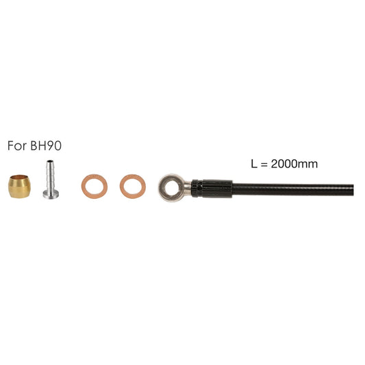 Schlauchset Hydro 2m ELVEDES für SHIMANO SM-BH 90+banjo+parts