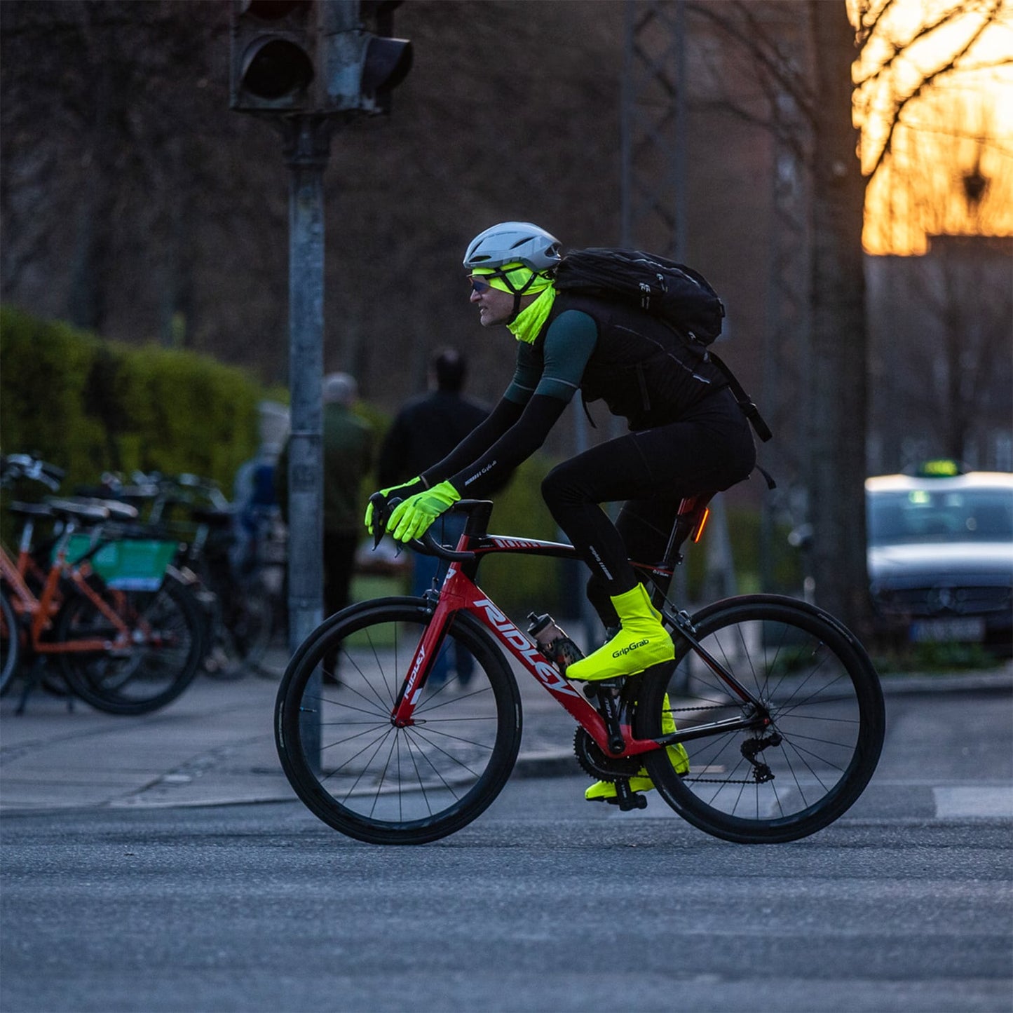 Überziehschuhe GRIPGRAB RIDE Hi-ViIS WATERPROOF Gelb