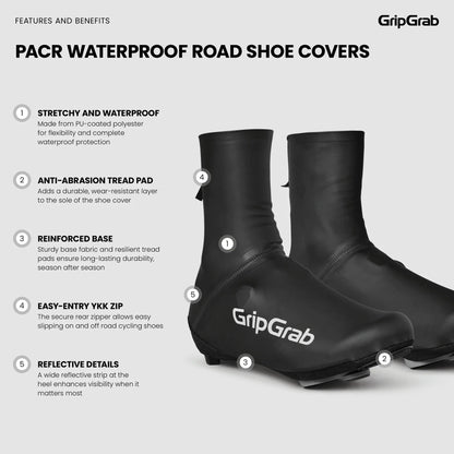 Überschuhe GRIPGRAB PACR Wasserdicht Schwarz