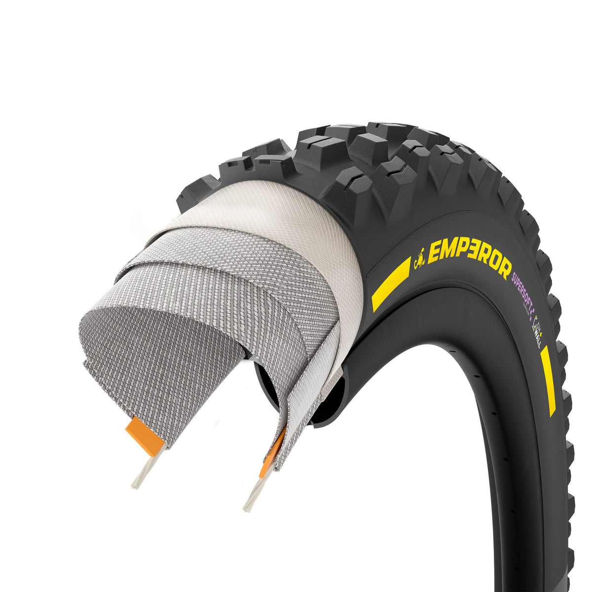 PIRELLI SCORPION EMPEROR Supersoft DH+Wall Faltreifen 29x2.40 Tubeless Ready Schwarz/Gelb Team Edition