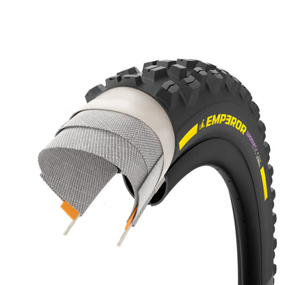PIRELLI SCORPION EMPEROR Supersoft DH+Wall Faltreifen 29x2.40 Tubeless Ready Schwarz/Gelb Team Edition