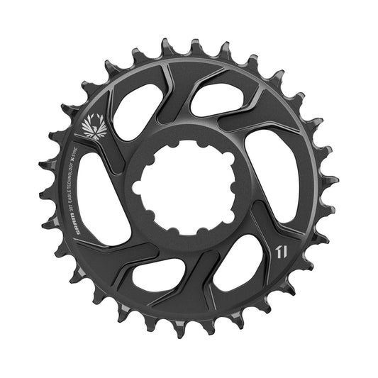 SRAM X-SYNC 2 EAGLE Kettenblatt für Einfachantrieb, 12-fach, Direct Mount, 4 mm Offset, Cannondale AI — Ansicht des Kettenblatts auf weißem Hintergrund