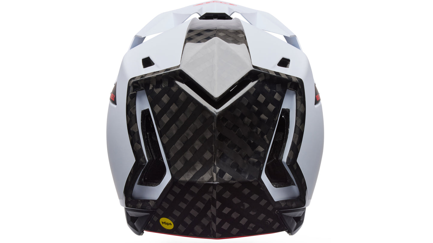 MTB-Helm BELL FULL-10 SPHERICAL CARBON PEAK Weiß