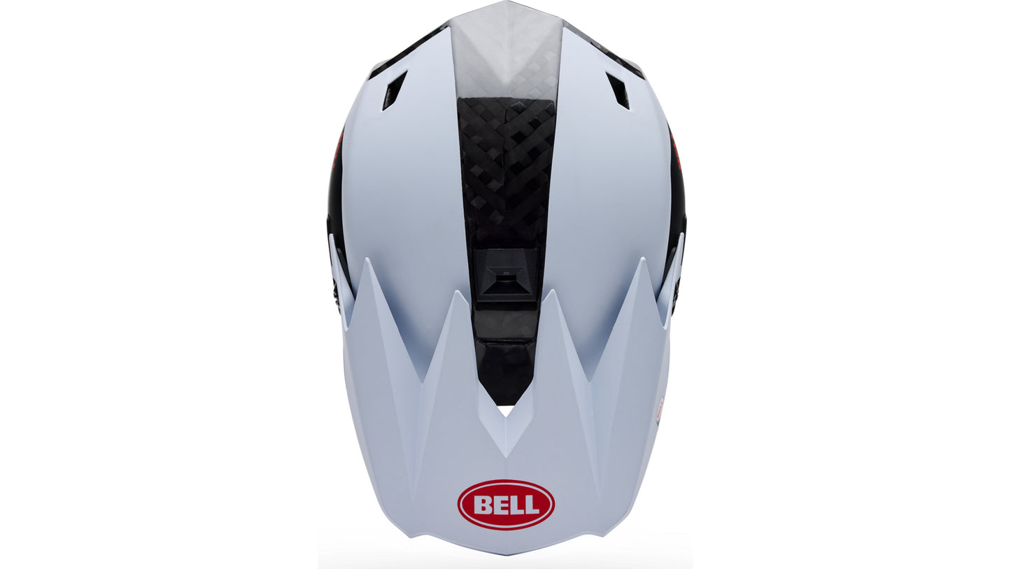 MTB-Helm BELL FULL-10 SPHERICAL CARBON PEAK Weiß