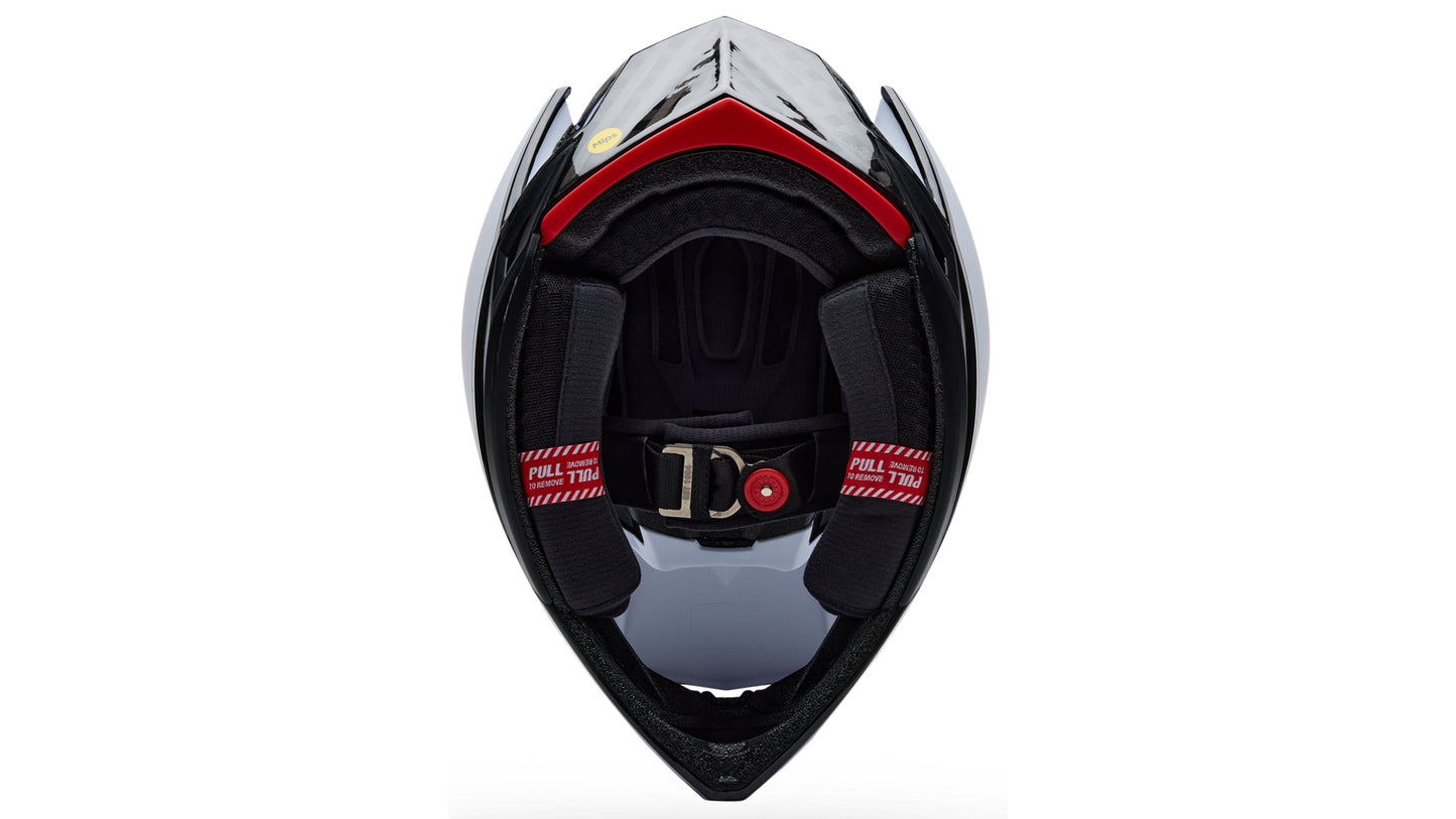 MTB-Helm BELL FULL-10 SPHERICAL CARBON PEAK Weiß