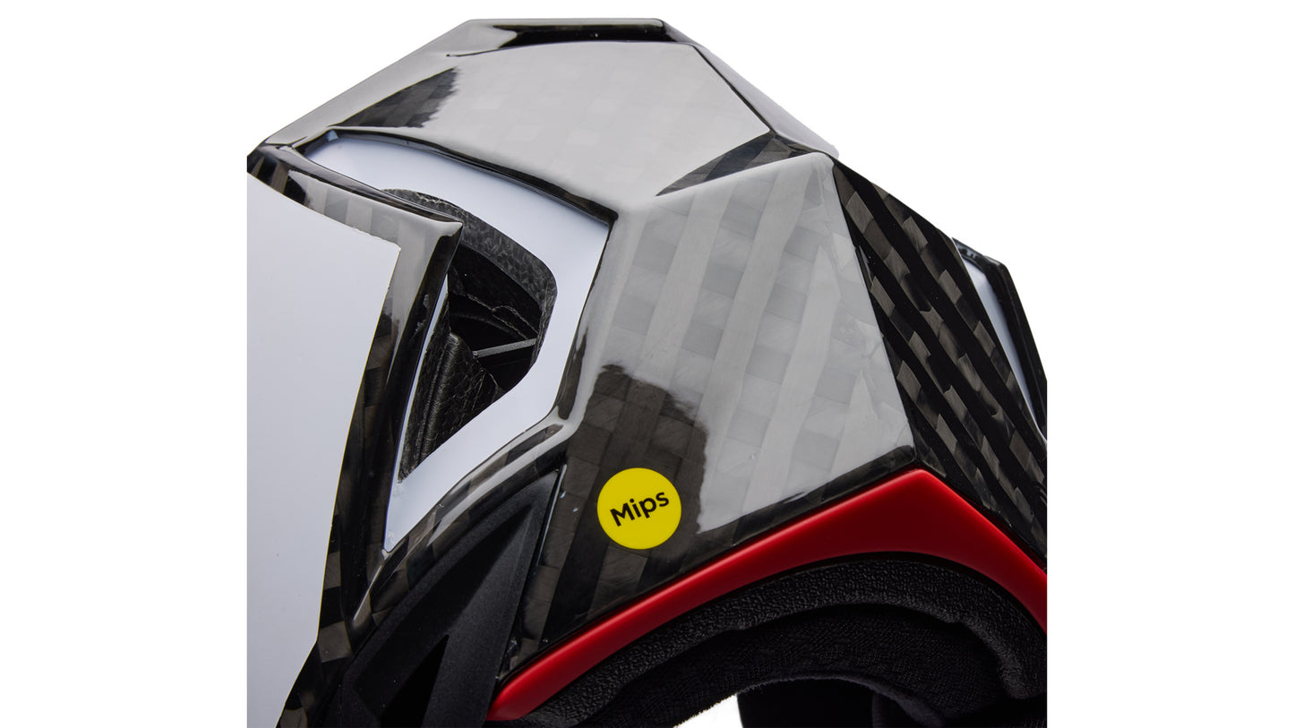 MTB-Helm BELL FULL-10 SPHERICAL CARBON PEAK Weiß
