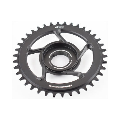 E-THIRTEEN E-SPEC 1-fach-Kettenblatt, 11/12-fach, Direct Mount für Shimano E8000 — Kettenblatt auf weißem Hintergrund