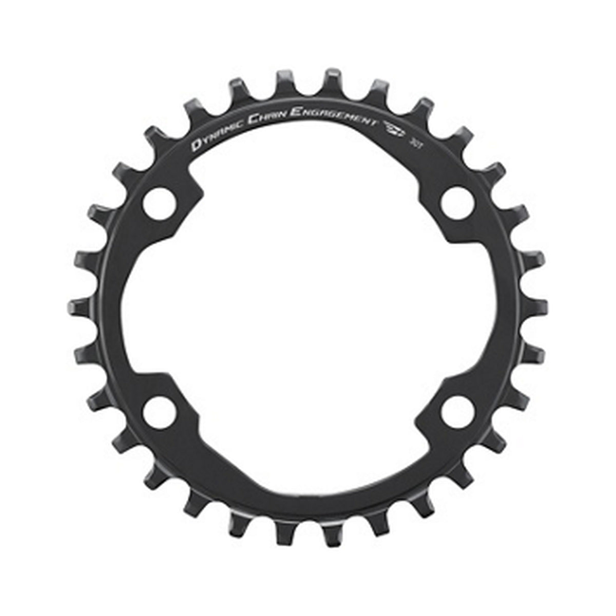 SHIMANO CUES U6000 1-fach-Kettenblatt, 9/10/11-fach, Lochkreisdurchmesser 96 mm — Kettenblatt auf weißem Hintergrund