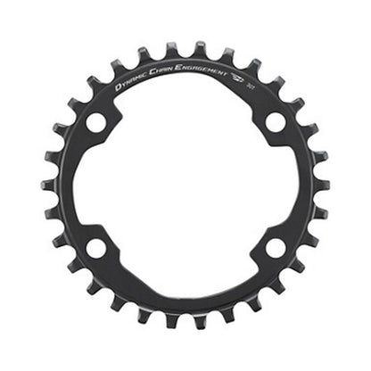 SHIMANO CUES U6000 1-fach-Kettenblatt, 9/10/11-fach, Lochkreisdurchmesser 96 mm — Kettenblatt auf weißem Hintergrund