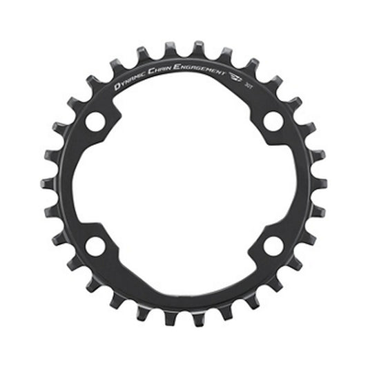 SHIMANO CUES U6000 1-fach-Kettenblatt, 9/10/11-fach, Lochkreisdurchmesser 96 mm — Kettenblatt auf weißem Hintergrund