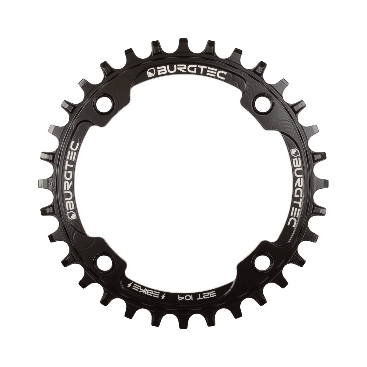 BURGTEC E-BIKE THICK THIN 1-fach-Kettenblatt, innen, 104 mm — Kettenblatt auf weißem Hintergrund