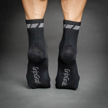 GRIPGRAB MERINO REGULAR CUT Socken Schwarz