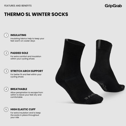 GRIPGRAB THERMO SL WINTER Socken Marineblau