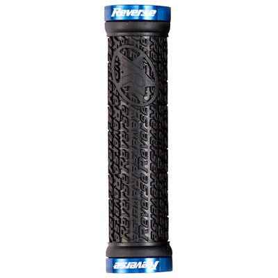 REVERSE COMPONENTS STAMP Lock-On Grips Ø 30mm Schwarz/Blau