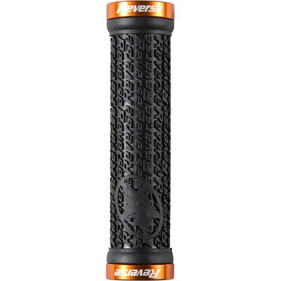 REVERSE COMPONENTS STAMP Lock-On Grips Ø 30mm Schwarz/Orange