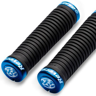 REVERSE COMPONENTS TAPER Lock-On Grips Ø 34-30mm Schwarz/Blau