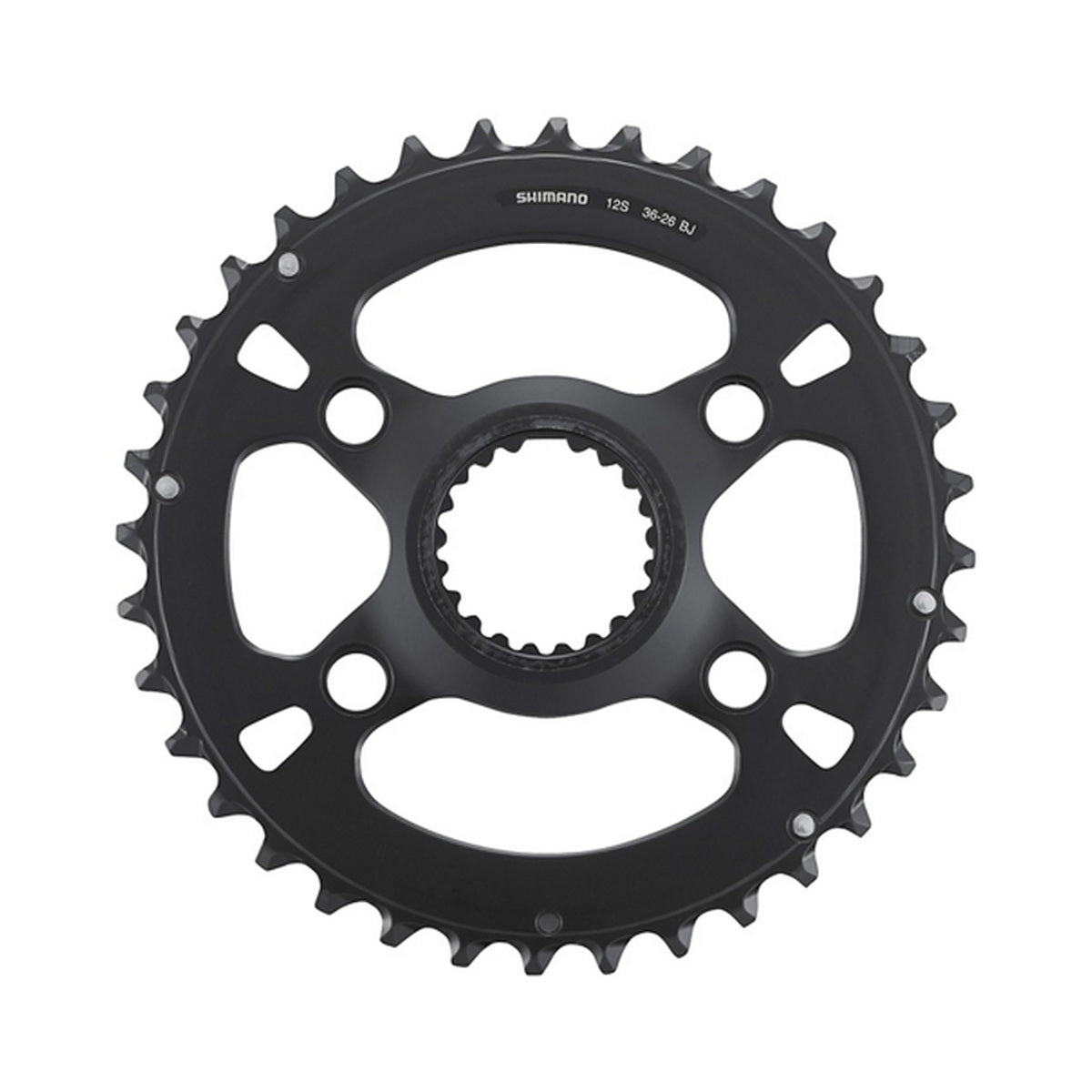 Äußeres SHIMANO SLX Kettenblatt für FC-M7100-2/FC-M7120-B2 (26–36 Zähne), 12-fach — Kettenblatt auf weißem Hintergrund