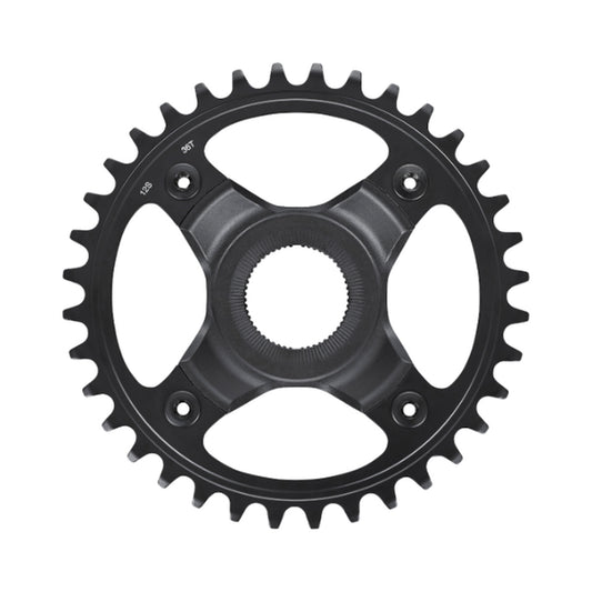 SHIMANO SM-CRE70-12-B E-Bike-1-fach-Kettenblatt, 12-fach, 53 mm Kettenlinie — Kettenblatt auf weißem Hintergrund
