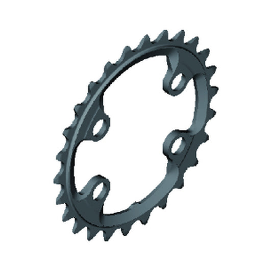 Inneres SHIMANO XTR Kettenblatt für FC-M9020-2/FC-M9000-2/FC-M9020-B2 (28–38 Zähne), 11-fach — Kettenblatt auf weißem Hintergrund