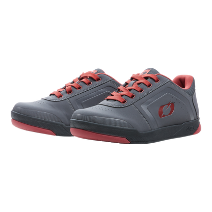 MTB-Schuhe O'NEAL PINNED FLAT Grau/Rot