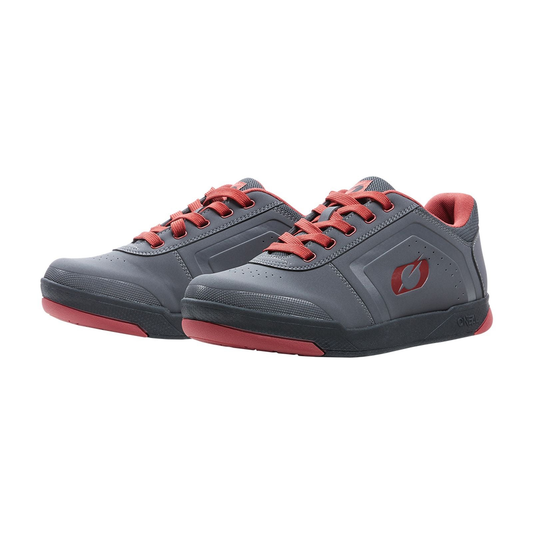 MTB-Schuhe O'NEAL PINNED FLAT Grau/Rot