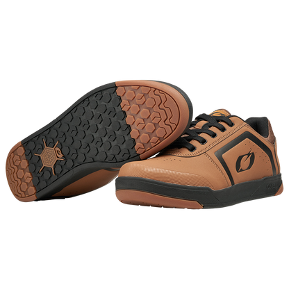 MTB-Schuhe O'NEAL PINNED FLAT Braun/Schwarz