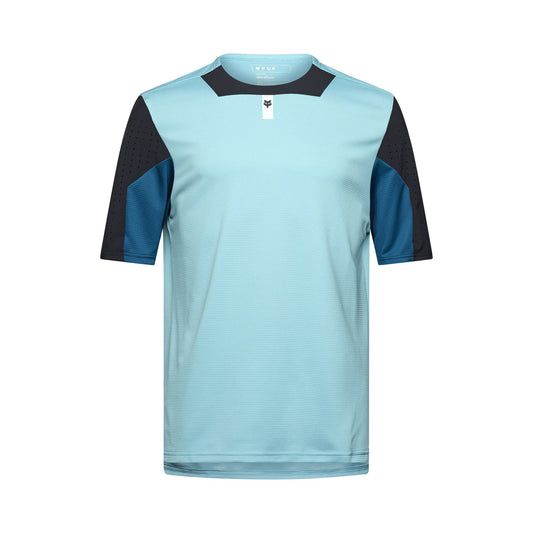 FOX DEFEND Trikot Kurzarm Blau 2025