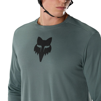 FOX RANGER FOX HEAD Trikot Langarm Salbeigrün