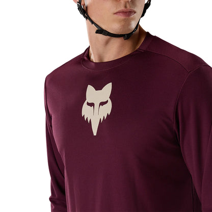 FOX RANGER FOX HEAD Langarmtrikot Bordeaux 2026