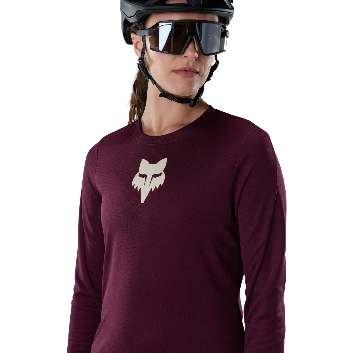 FOX RANGER FOX HEAD Damen-Langarmtrikot Bordeaux