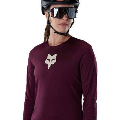FOX RANGER FOX HEAD Damen-Langarmtrikot Bordeaux