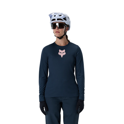 FOX RANGER FOX HEAD Damen-Langarmtrikot Blau