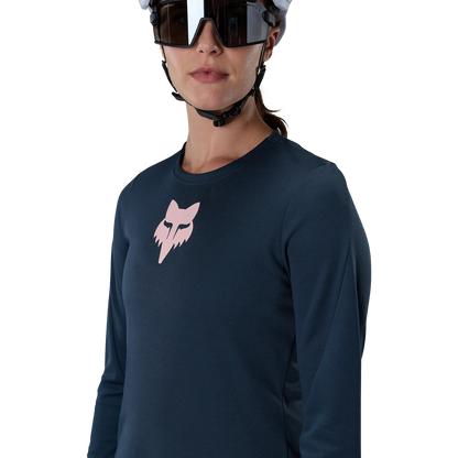 FOX RANGER FOX HEAD Damen-Langarmtrikot Blau