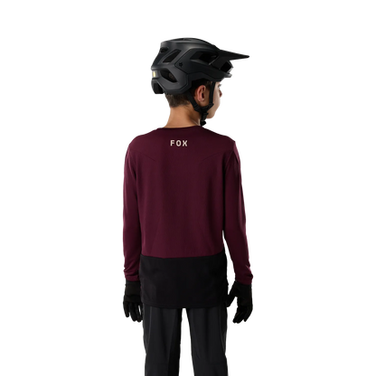 Trikot FOX RANGER FOX HEAD Junior Langarm Bordeaux