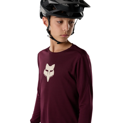 Trikot FOX RANGER FOX HEAD Junior Langarm Bordeaux