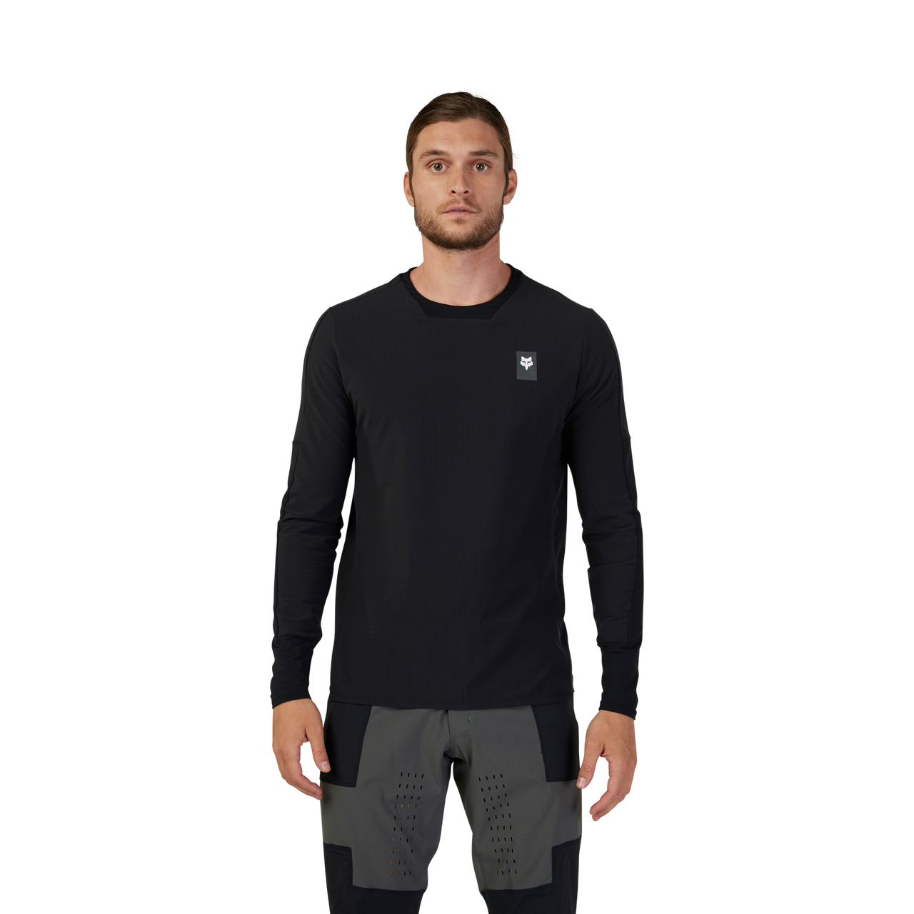 FOX DEFEND THERMAL Trikot Langarm Schwarz 2024