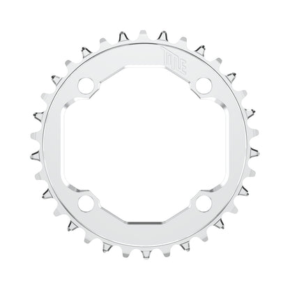 TITLE CR1-E Kettenblatt, 10/111/2-fach, regulär, Lochkreisdurchmesser 104 mm, Chrom — Kettenblatt auf weißem Hintergrund