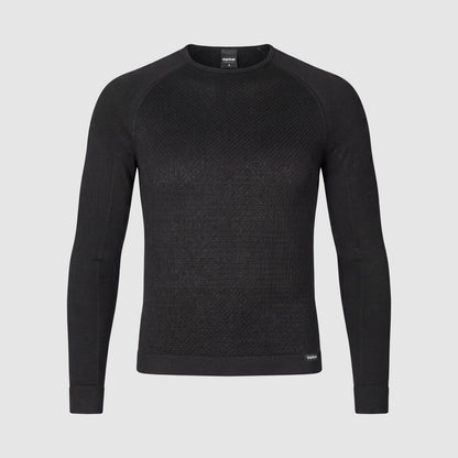 Langarm-Funktionsunterhemd GRIPGRAB PACR WINTER SEAMLESS Schwarz
