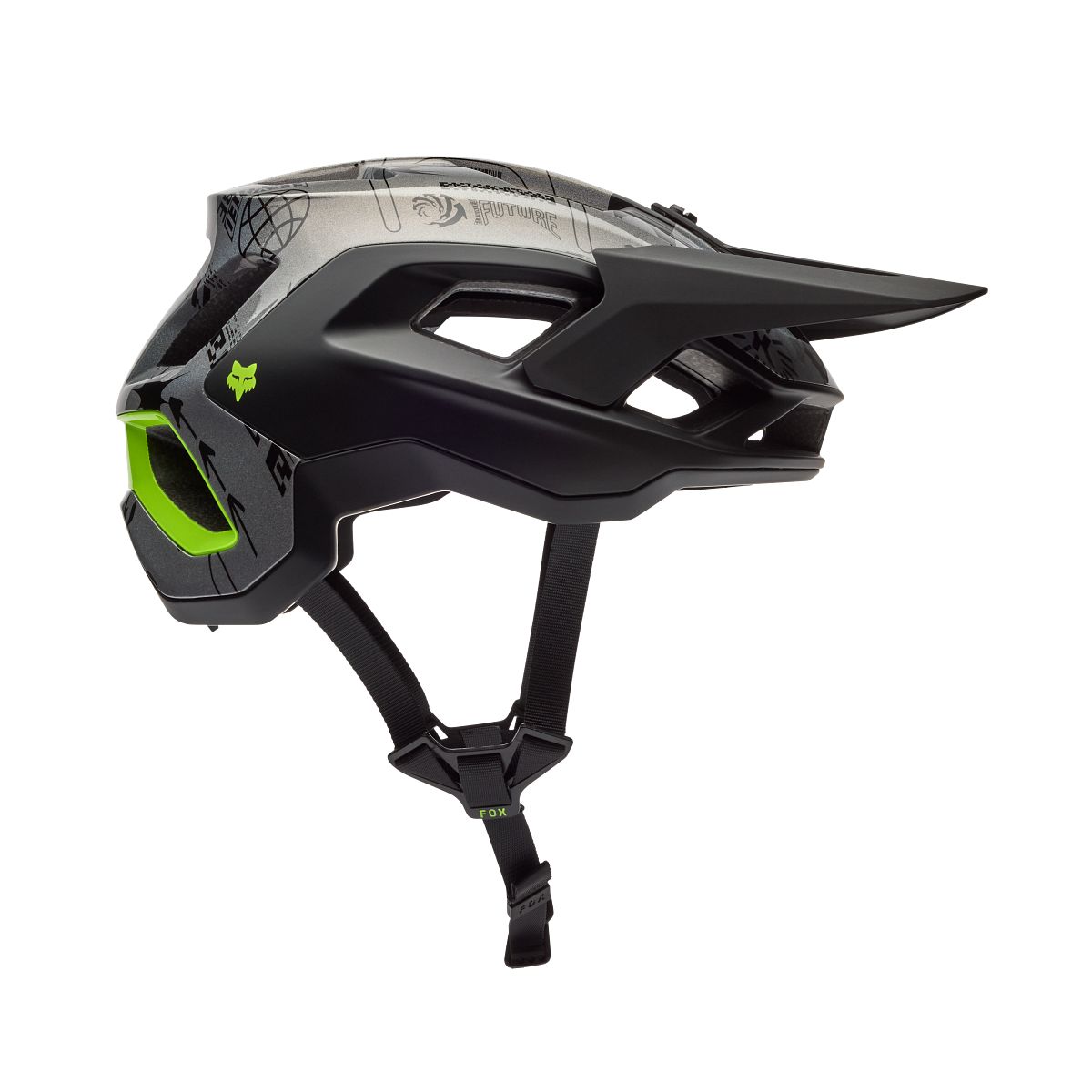 MTB-Helm FOX SPEEDFRAME PRO LUNAR Schwarz/Grau - Sonderedition
