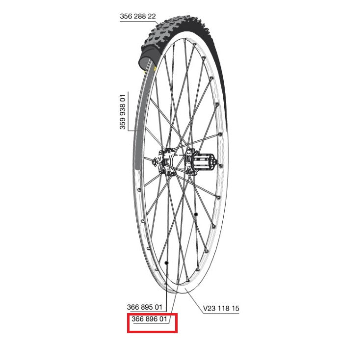 KIT 12 AR SPEICHEN MAVIC CROSSROC/CROSSRIDE UST/CROSSMAX ELITE/XA ELITE 29" KSYRIUM UST D/AKSIUM NUST D 293MM