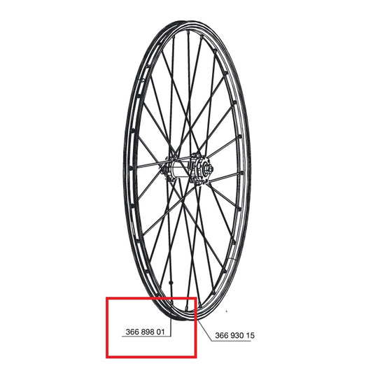 SET 12 SPEICHEN VORNE/HINTEN MAVIC CROSSONE 264MM