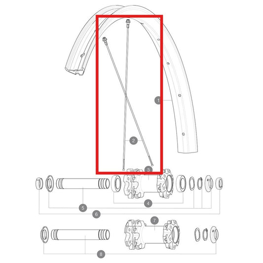 SET 12 AR-SPEICHEN MAVIC CROSSONE/CROSSRIDE FTSX/CROSSMAX/XA 27,5" 276MM
