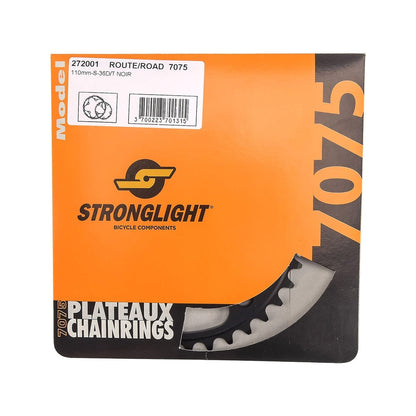Innenkettenblatt 9/10V STRONGLIGHT ALU 7075 Typ S 110 mm Schwarz