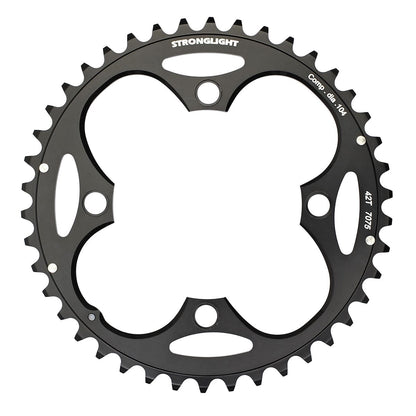 Außenkettenblatt STRONGLIGHT ALU 7075 9-fach 4 Loch 104 mm