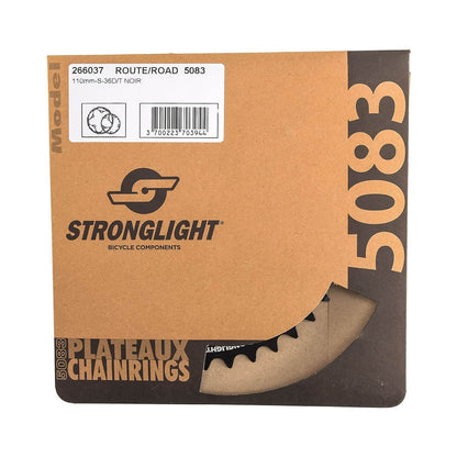 Inneres Kettenblatt 9/10G STRONGLIGHT ALU 5083 TYP S 110mm schwarz