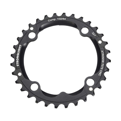 Mittleres Kettenblatt STRONGLIGHT ALU 7075 SHIMANO XTR M960 9-fach 4 Loch 102 mm