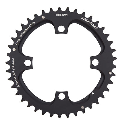 Außenkettenblatt STRONGLIGHT ALU 7075 10-fach Double 4 Löcher 104 mm