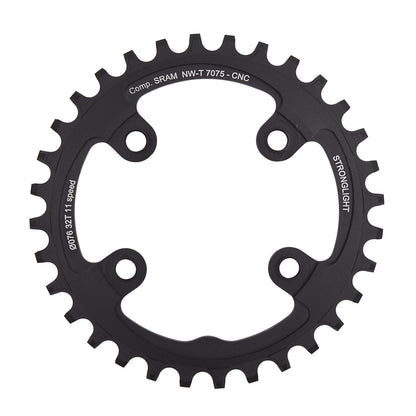 Mono-Kettenblatt STRONGLIGHT ALU 7075 NARROW WIDE Sram XX1 11V 4 Loch 76 mm
