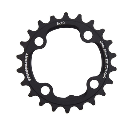 Innenkettenblatt STRONGLIGHT CT² 10-fach Triple 4 Loch 64 mm