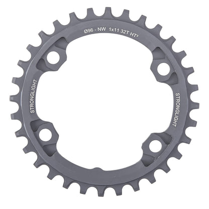 Mono-Kettenblatt STRONGLIGHT HT3 NARROW WIDE Shimano XTR M9000/M9020 / XT M8000 11-fach 4 Loch 96 mm